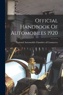 Front cover_Official Handbook Of Automobiles 1920