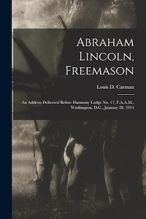 Front cover_Abraham Lincoln, Freemason