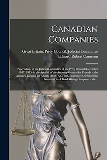 Couverture_Canadian Companies [microform]