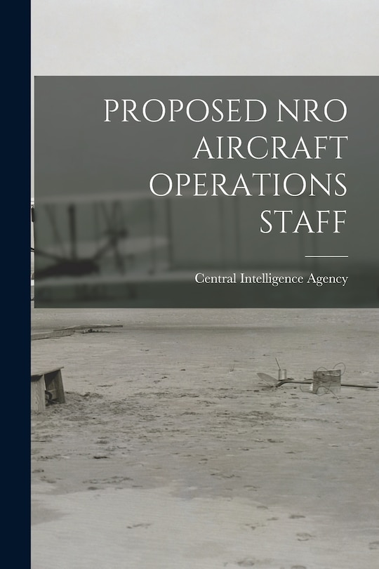 Front cover_Proposed Nro Aircraft Operations Staff