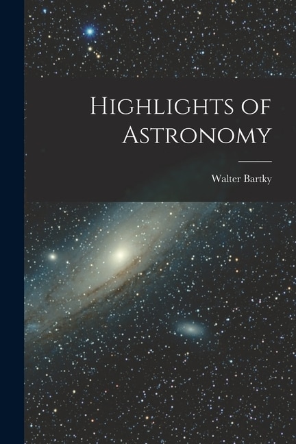 Couverture_Highlights of Astronomy