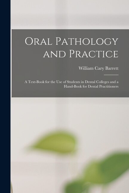 Front cover_Oral Pathology and Practice