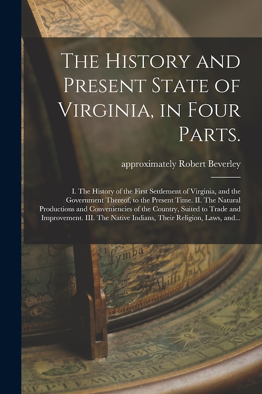 Front cover_The History and Present State of Virginia, in Four Parts.