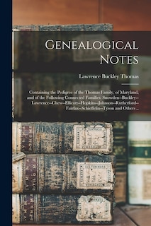 Front cover_Genealogical Notes