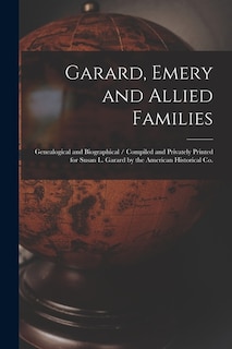 Couverture_Garard, Emery and Allied Families