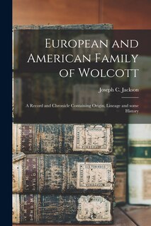 Front cover_European and American Family of Wolcott