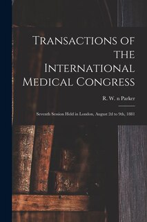 Front cover_Transactions of the International Medical Congress
