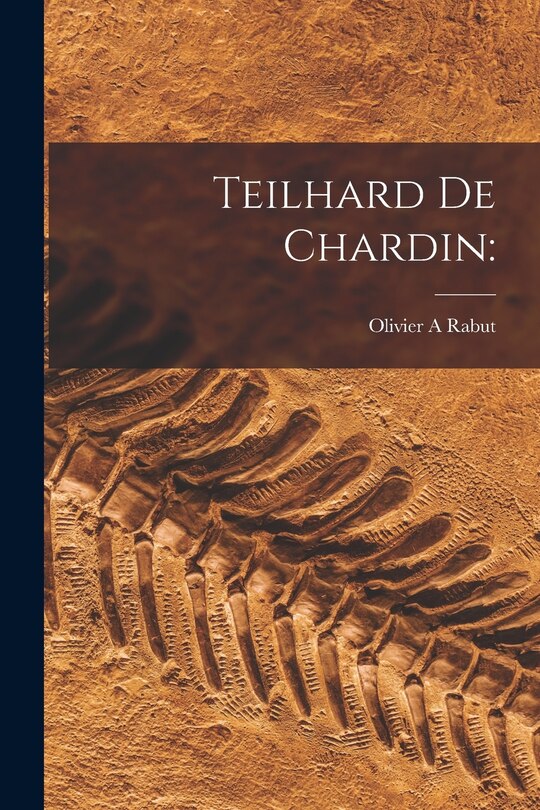 Front cover_Teilhard De Chardin