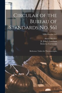 Couverture_Circular of the Bureau of Standards No. 561