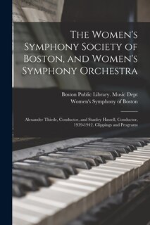 Couverture_The Women's Symphony Society of Boston, and Women's Symphony Orchestra