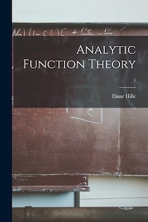 Front cover_Analytic Function Theory; 1