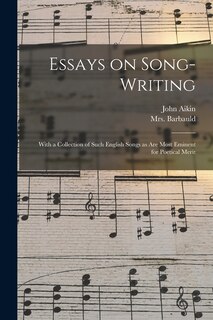 Front cover_Essays on Song-writing