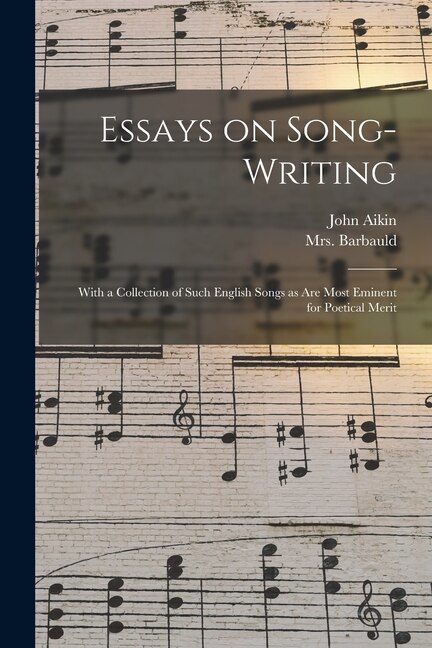 Front cover_Essays on Song-writing