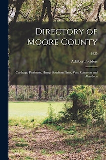 Couverture_Directory of Moore County