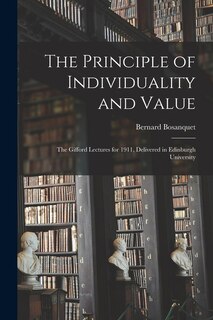Couverture_The Principle of Individuality and Value