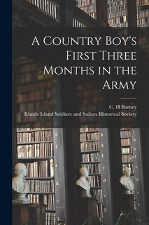 Front cover_A Country Boy's First Three Months in the Army