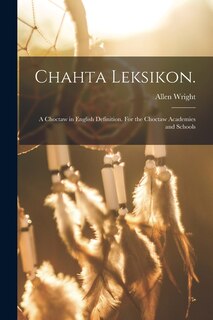 Front cover_Chahta Leksikon.
