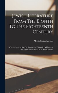 Couverture_Jewish Literature From The Eighth To The Eighteenth Century