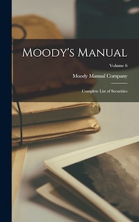Front cover_Moody's Manual