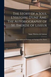 Front cover_The Story of a Soul L'Histoire D'une Âme
