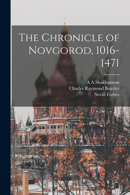 Couverture_The Chronicle of Novgorod, 1016-1471