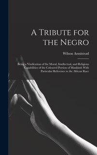 Front cover_A Tribute for the Negro