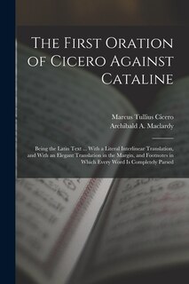 Front cover_The First Oration of Cicero Against Cataline