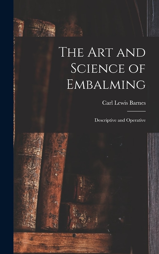 Couverture_The Art and Science of Embalming