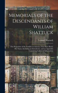 Front cover_Memorials of the Descendants of William Shattuck