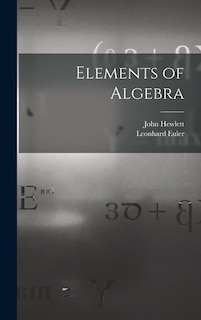 Front cover_Elements of Algebra