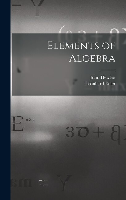 Front cover_Elements of Algebra