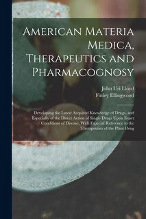 Front cover_American Materia Medica, Therapeutics and Pharmacognosy