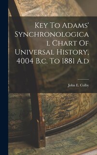 Front cover_Key To Adams' Synchronological Chart Of Universal History, 4004 B.c. To 1881 A.d