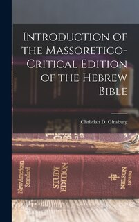 Couverture_Introduction of the Massoretico-critical Edition of the Hebrew Bible