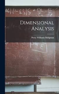 Front cover_Dimensional Analysis