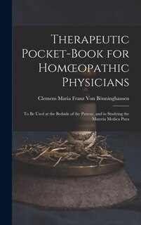Front cover_Therapeutic Pocket-Book for Homoeopathic Physicians