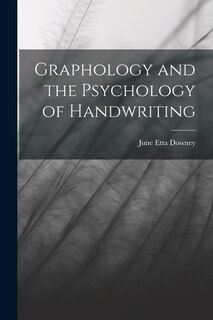 Couverture_Graphology and the Psychology of Handwriting