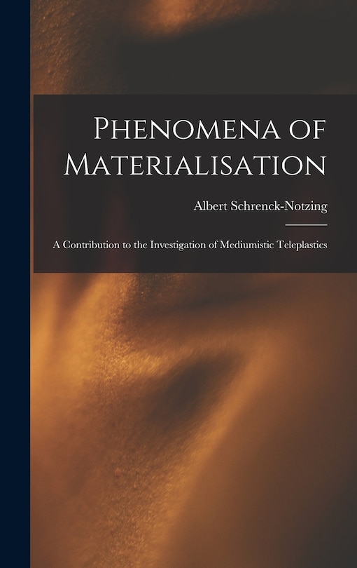 Front cover_Phenomena of Materialisation