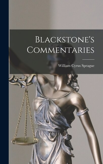 Front cover_Blackstone's Commentaries