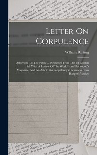 Front cover_Letter On Corpulence