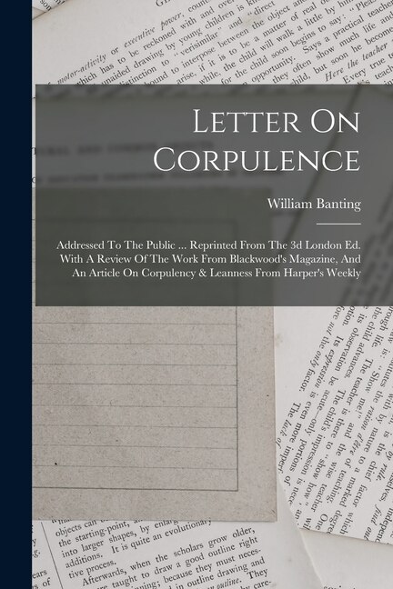 Front cover_Letter On Corpulence