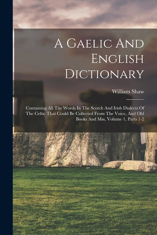 Couverture_A Gaelic And English Dictionary