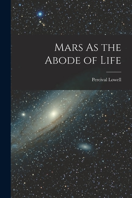 Front cover_Mars As the Abode of Life