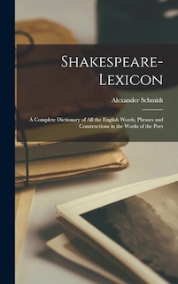 Front cover_Shakespeare-lexicon