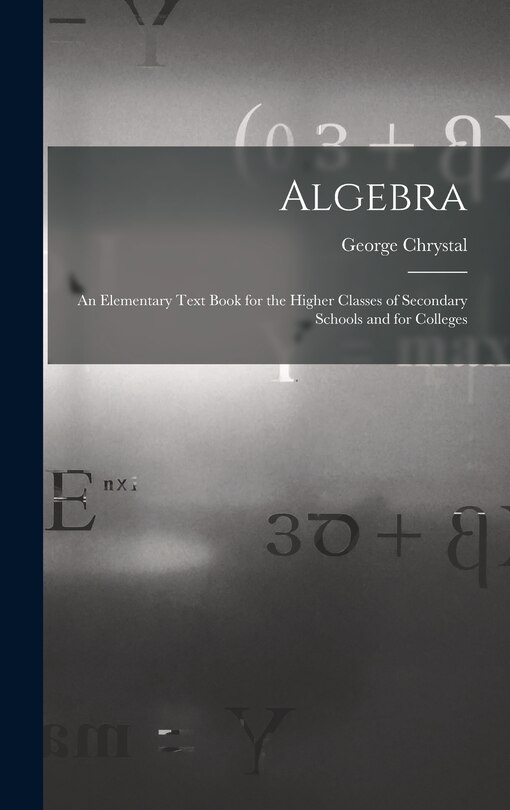 Front cover_Algebra