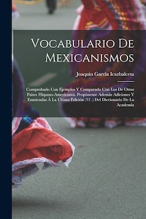 Couverture_Vocabulario De Mexicanismos