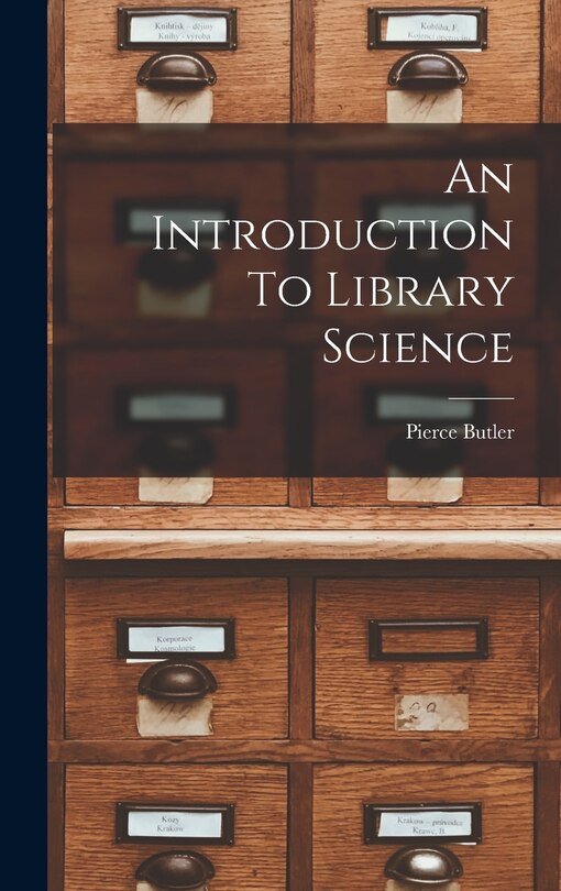 Front cover_An Introduction To Library Science