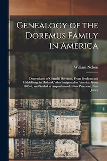 Front cover_Genealogy of the Doremus Family in America