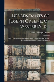 Couverture_Descendants of Joseph Greene, of Westerly, R.I.