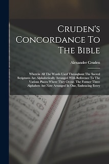 Front cover_Cruden's Concordance To The Bible